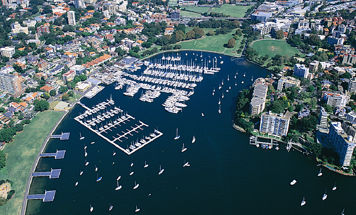 Cruising Yacht Club of Australia Marina Rushcutters Bay Sydney 2000 Olympics Marina